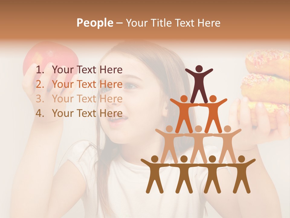 Kids White Background Caucasian PowerPoint Template