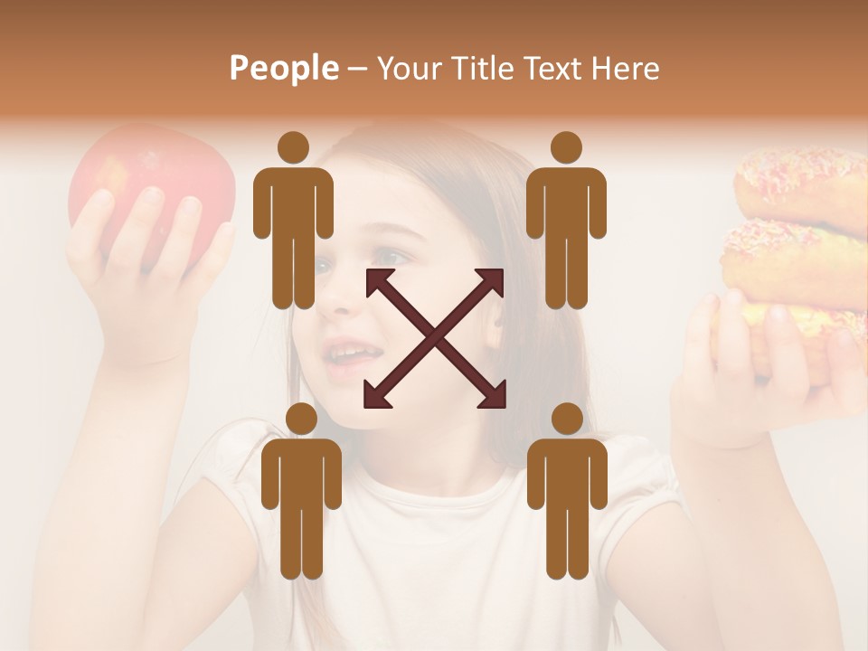 Kids White Background Caucasian PowerPoint Template