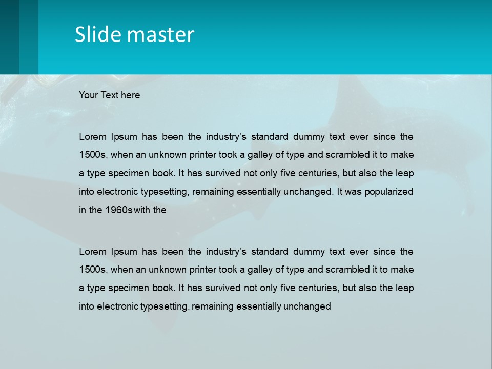 Ocean Underwater Scene Ecology PowerPoint Template