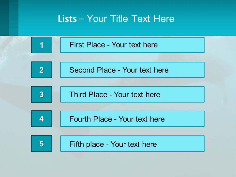 Ocean Underwater Scene Ecology PowerPoint Template