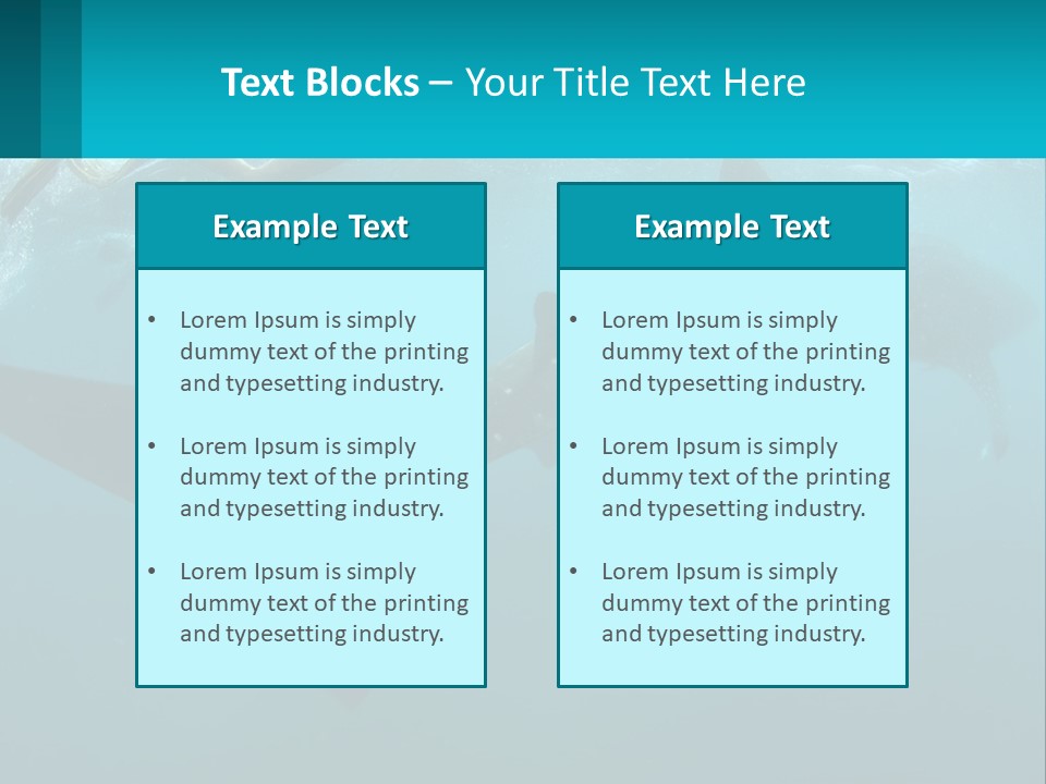 Ocean Underwater Scene Ecology PowerPoint Template