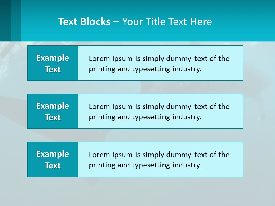 Ocean Underwater Scene Ecology PowerPoint Template