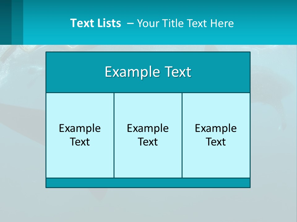 Ocean Underwater Scene Ecology PowerPoint Template