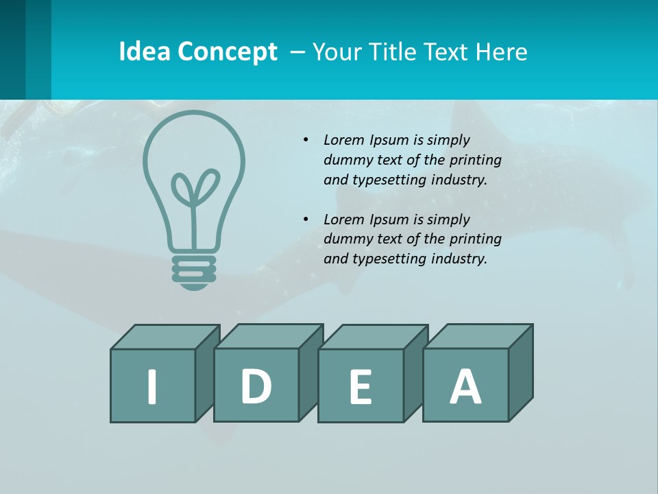 Ocean Underwater Scene Ecology PowerPoint Template