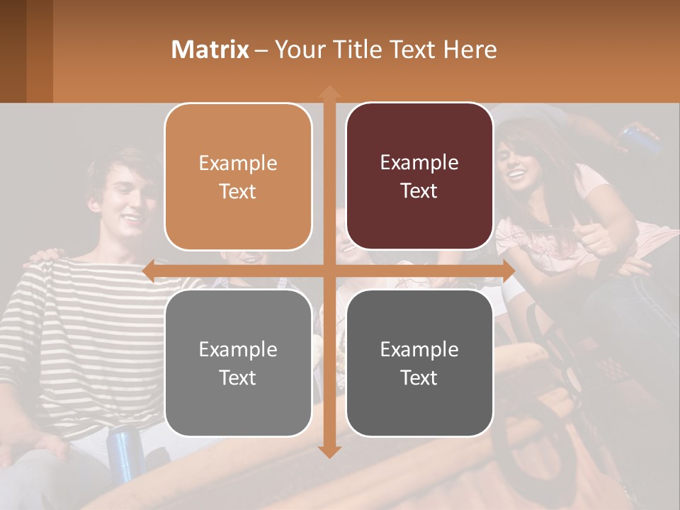 Skewer Family Teen PowerPoint Template