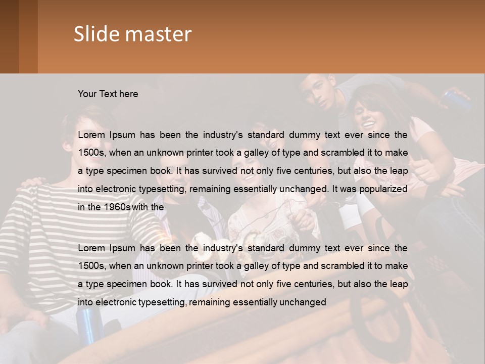 Skewer Family Teen PowerPoint Template