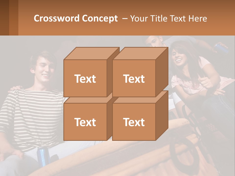 Skewer Family Teen PowerPoint Template