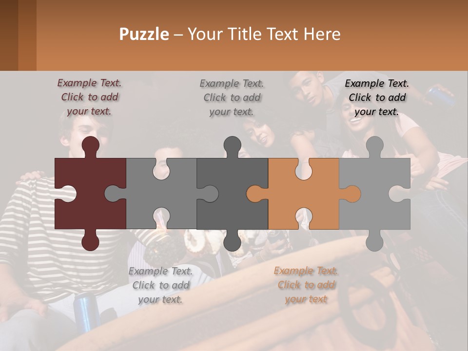 Skewer Family Teen PowerPoint Template