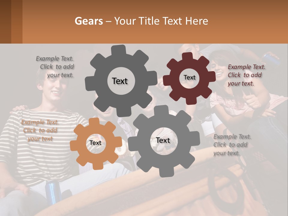 Skewer Family Teen PowerPoint Template