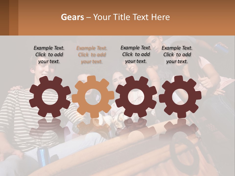 Skewer Family Teen PowerPoint Template