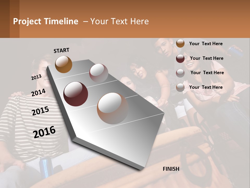 Skewer Family Teen PowerPoint Template