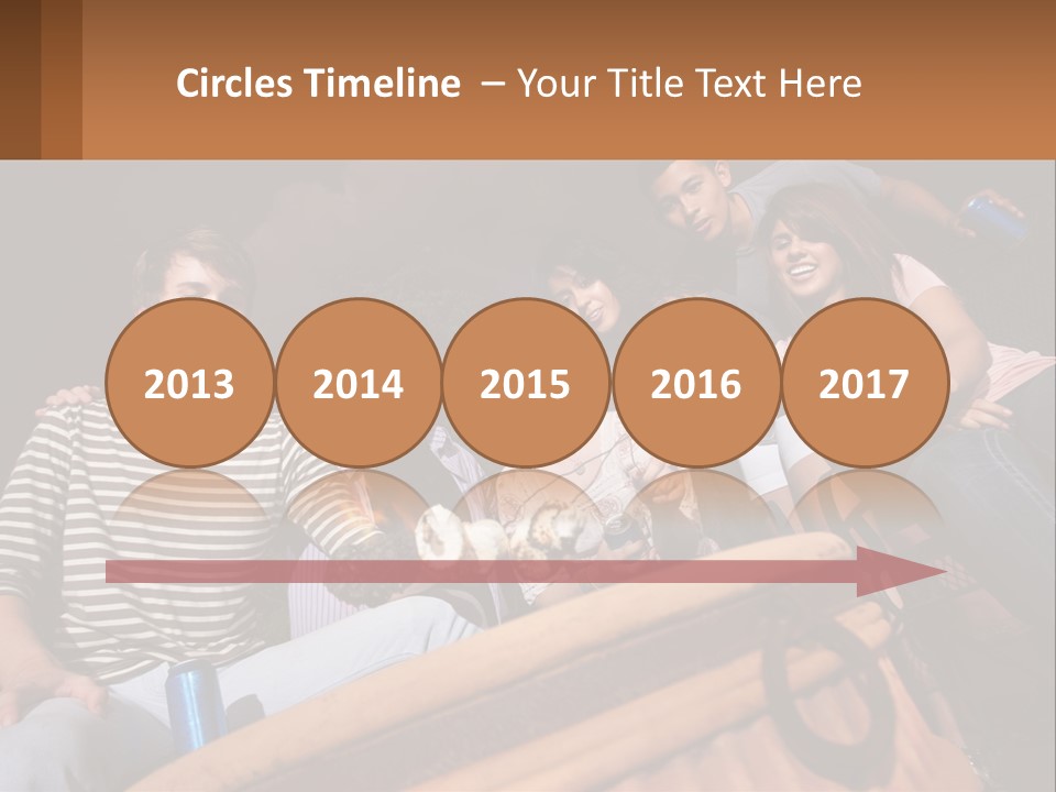 Skewer Family Teen PowerPoint Template