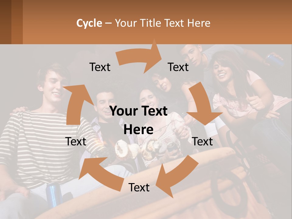 Skewer Family Teen PowerPoint Template