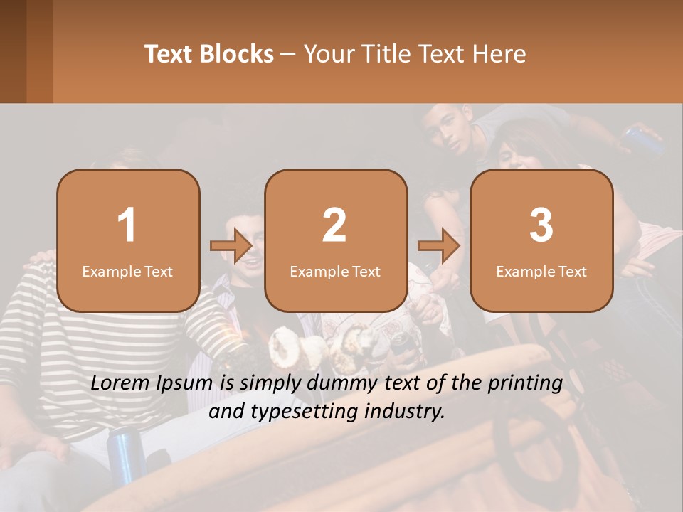 Skewer Family Teen PowerPoint Template