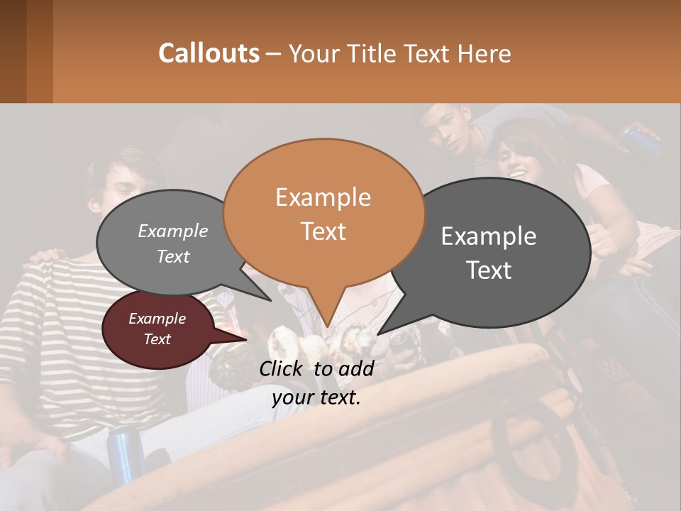 Skewer Family Teen PowerPoint Template