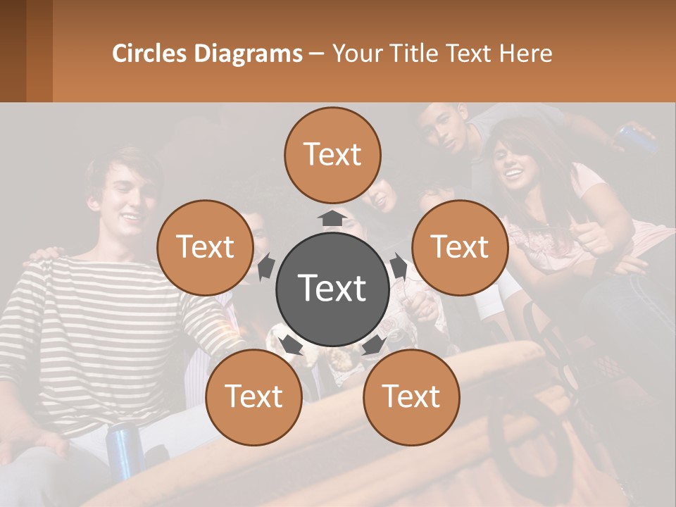 Skewer Family Teen PowerPoint Template