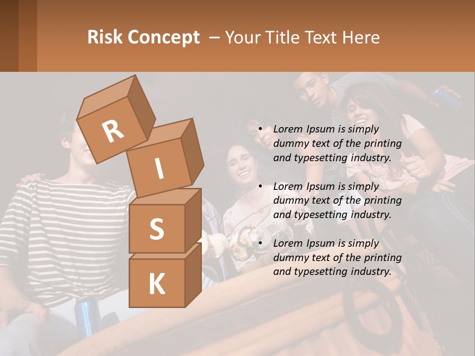 Skewer Family Teen PowerPoint Template