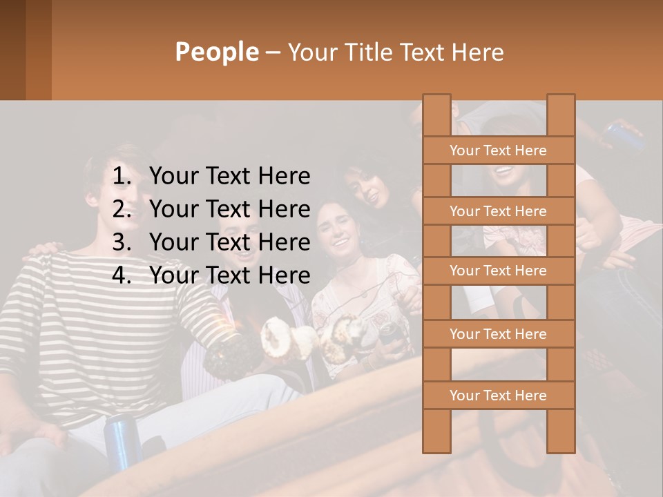 Skewer Family Teen PowerPoint Template