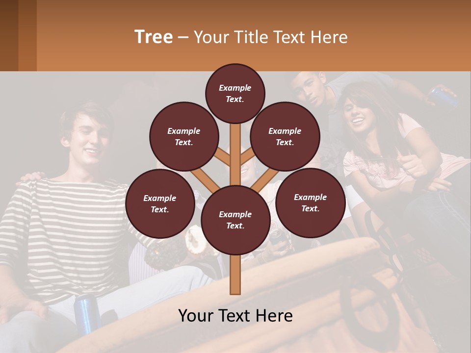 Skewer Family Teen PowerPoint Template