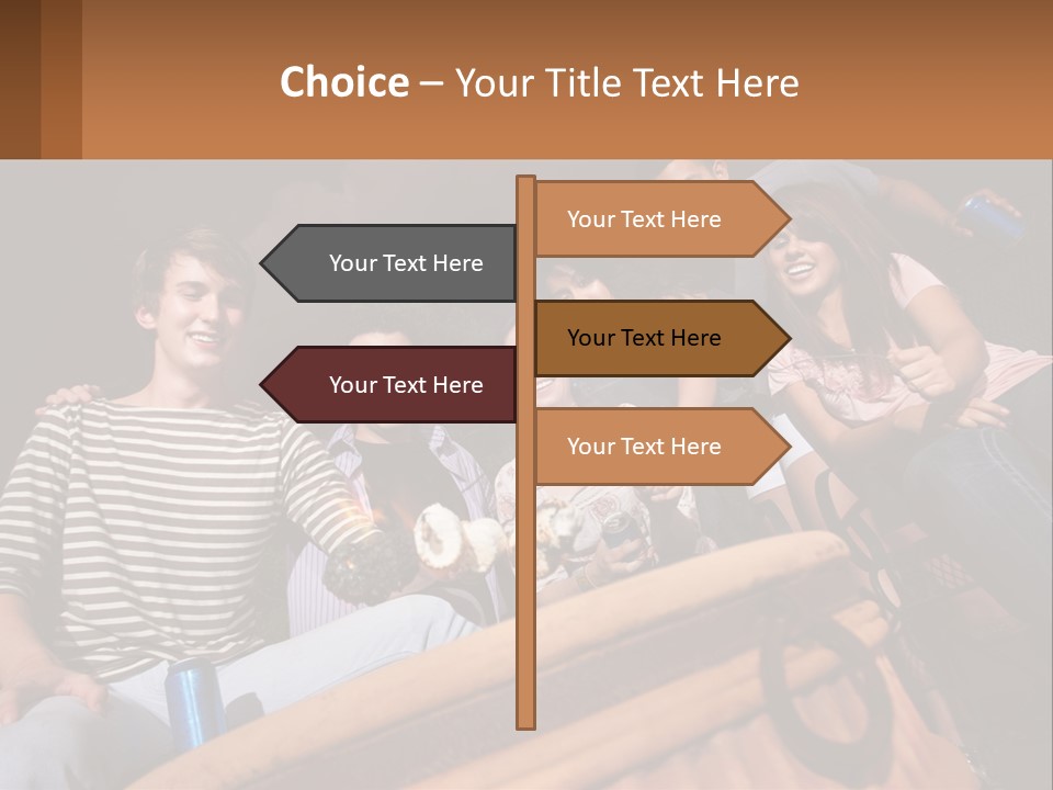 Skewer Family Teen PowerPoint Template