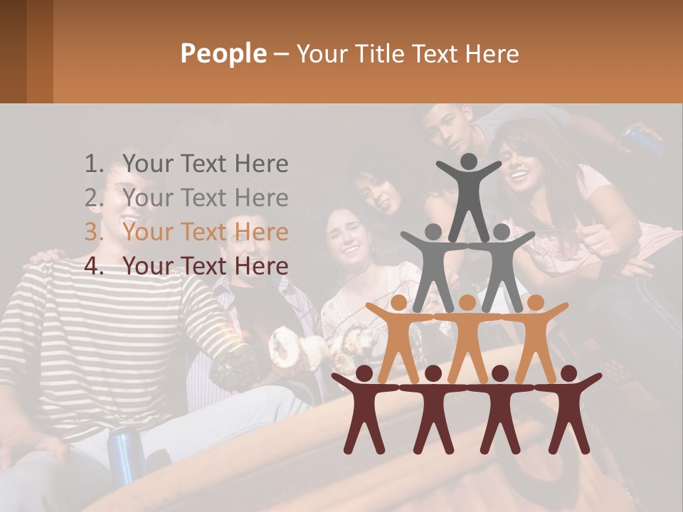 Skewer Family Teen PowerPoint Template