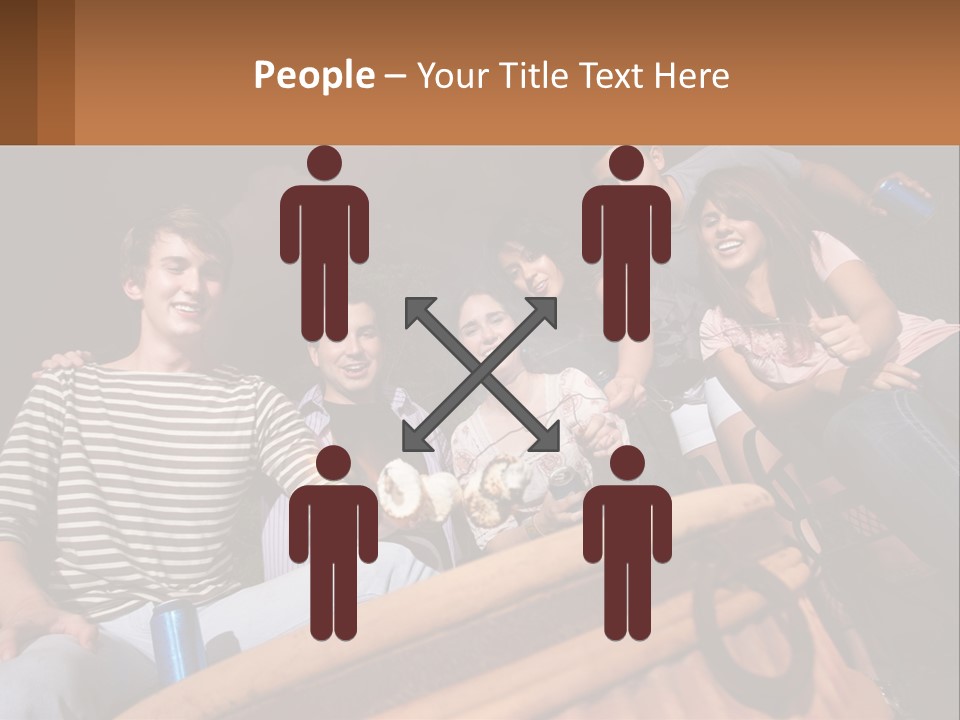 Skewer Family Teen PowerPoint Template