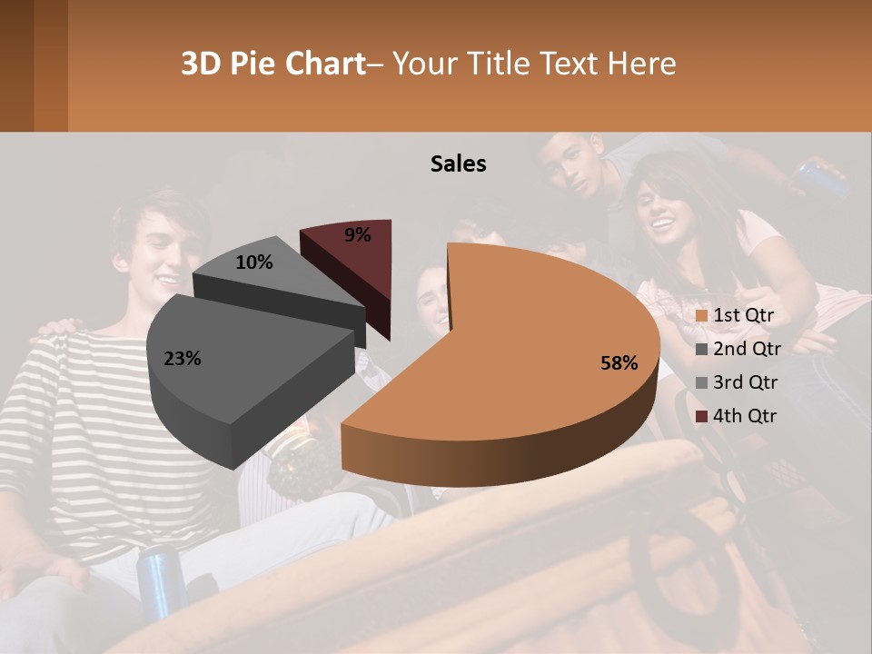 Skewer Family Teen PowerPoint Template