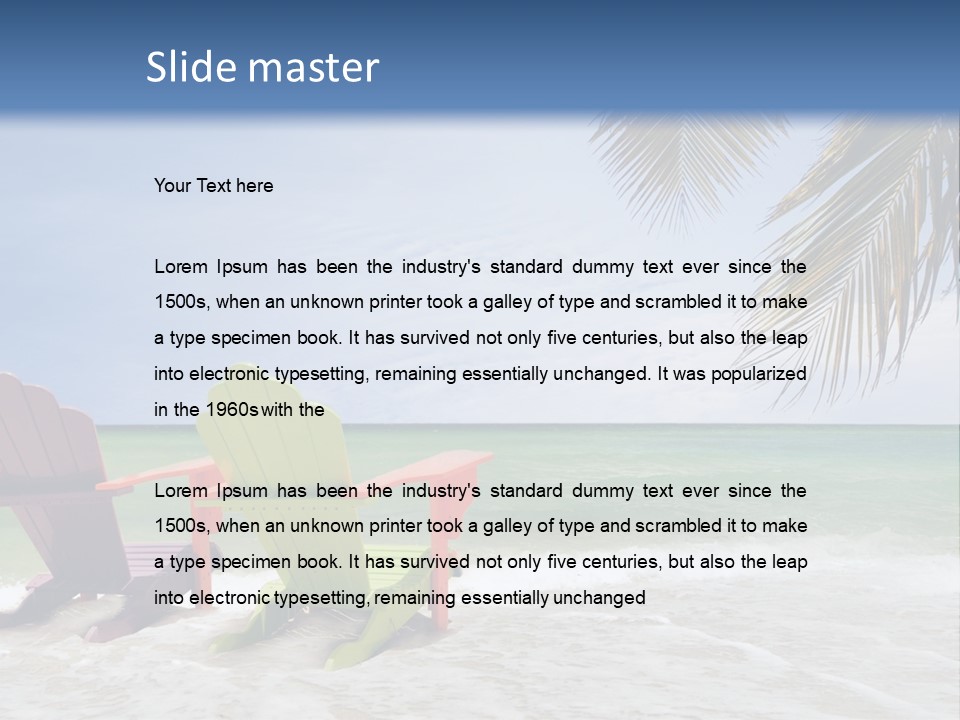 Tropical Climate Palm Trees Comfortable PowerPoint Template