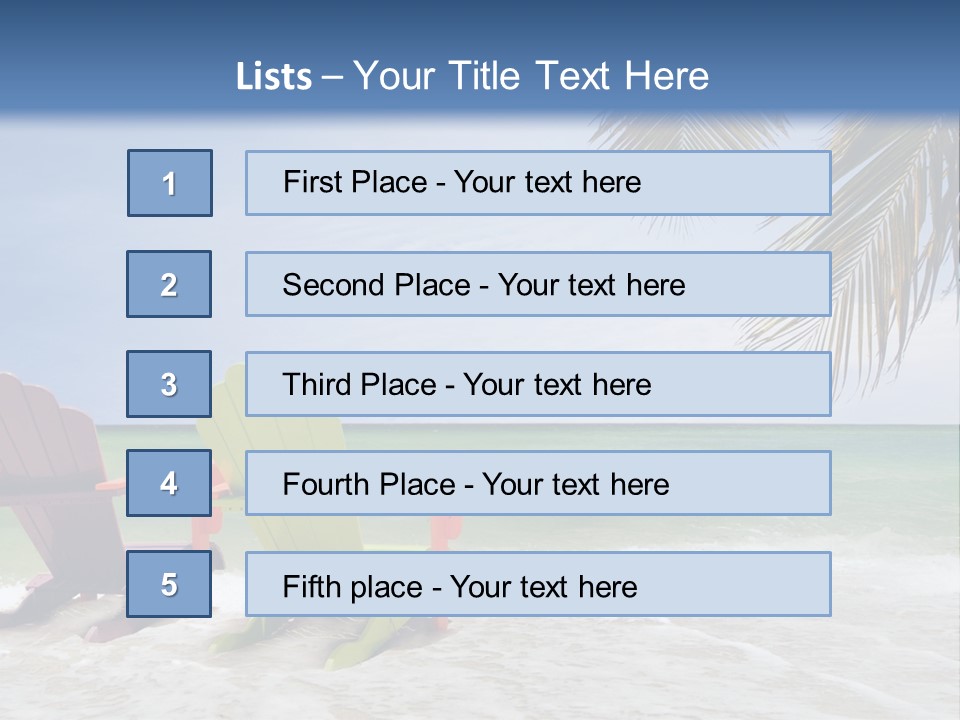 Tropical Climate Palm Trees Comfortable PowerPoint Template
