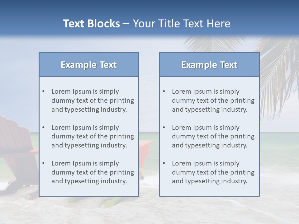 Tropical Climate Palm Trees Comfortable PowerPoint Template