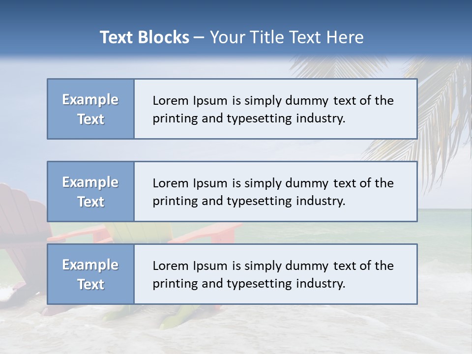 Tropical Climate Palm Trees Comfortable PowerPoint Template