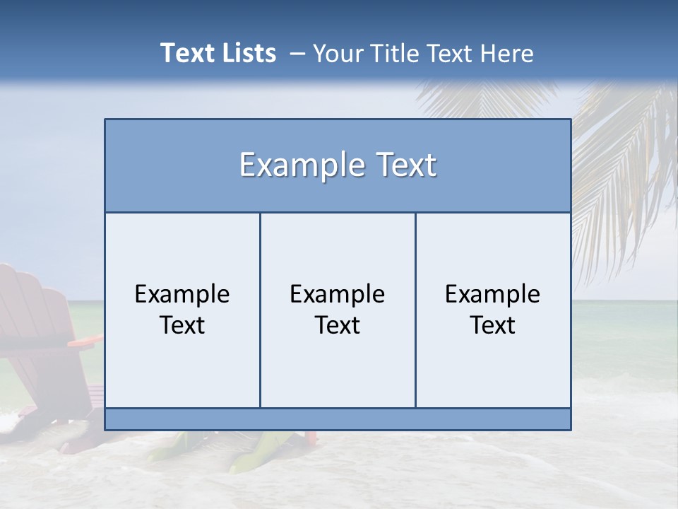 Tropical Climate Palm Trees Comfortable PowerPoint Template