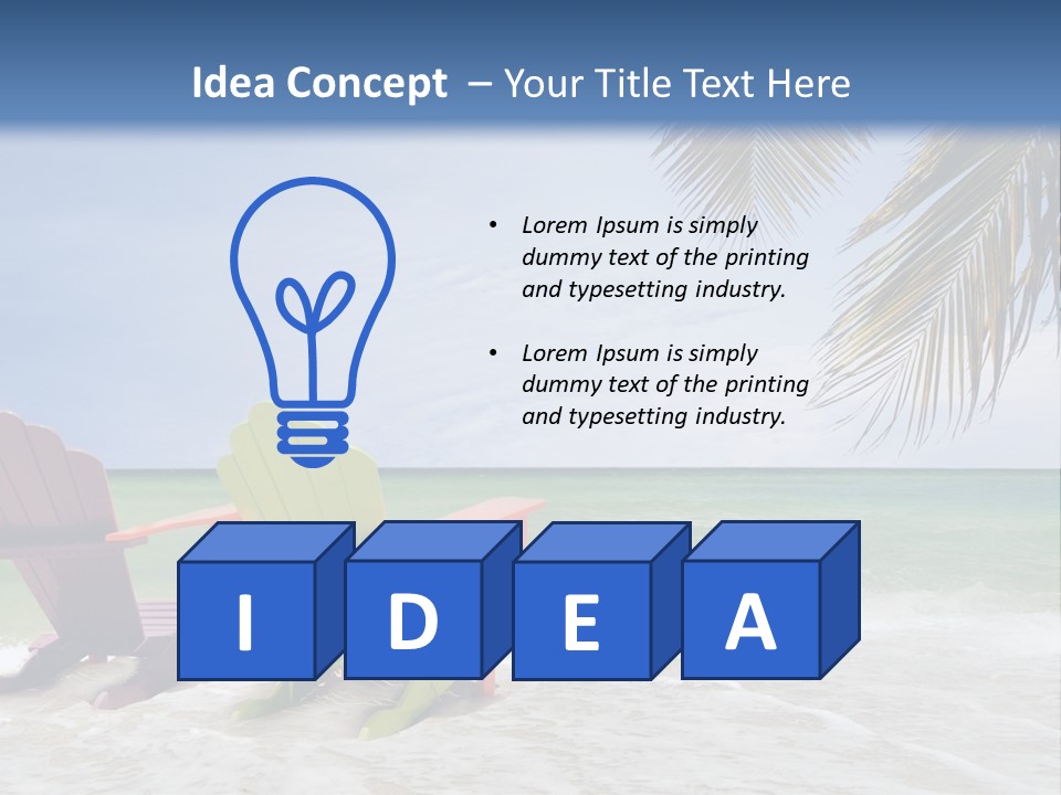 Tropical Climate Palm Trees Comfortable PowerPoint Template