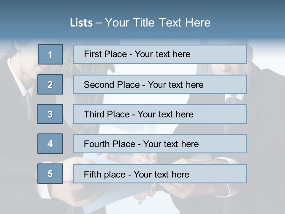 Table Communications Young People PowerPoint Template