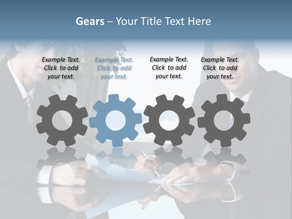 Table Communications Young People PowerPoint Template