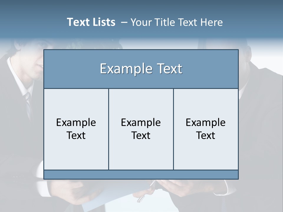 Table Communications Young People PowerPoint Template