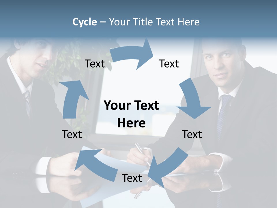 Table Communications Young People PowerPoint Template