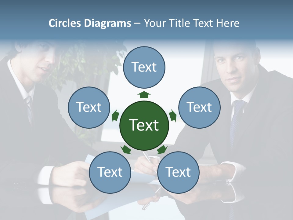 Table Communications Young People PowerPoint Template