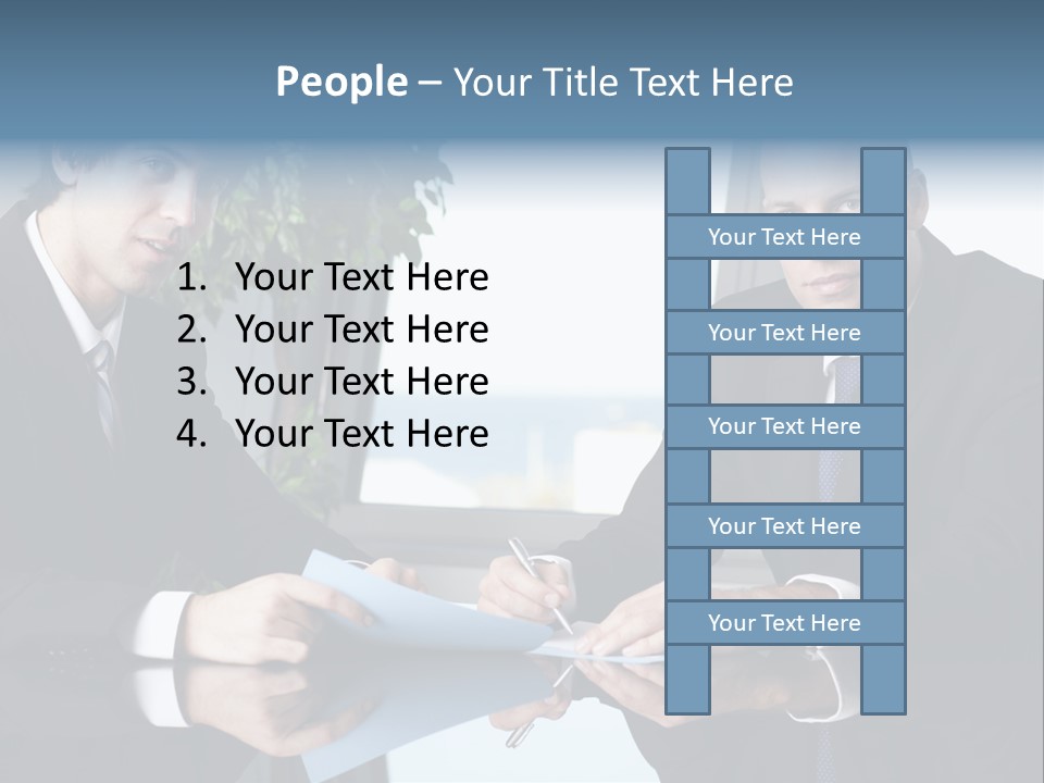 Table Communications Young People PowerPoint Template
