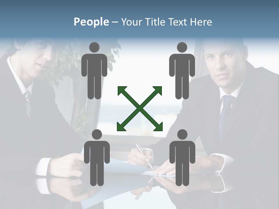 Table Communications Young People PowerPoint Template