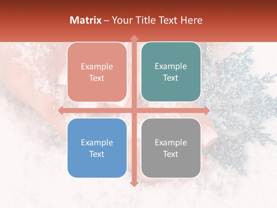 Snow Girl Glamor PowerPoint Template