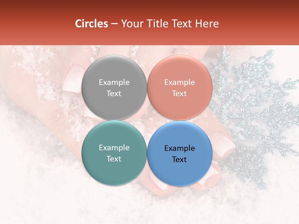 Snow Girl Glamor PowerPoint Template