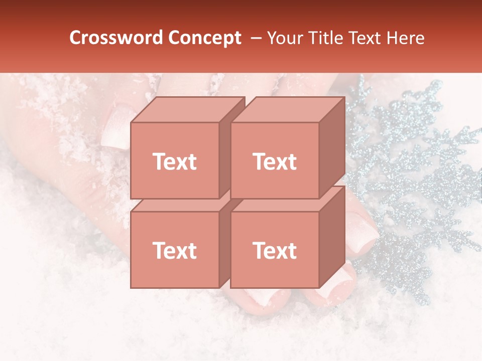 Snow Girl Glamor PowerPoint Template