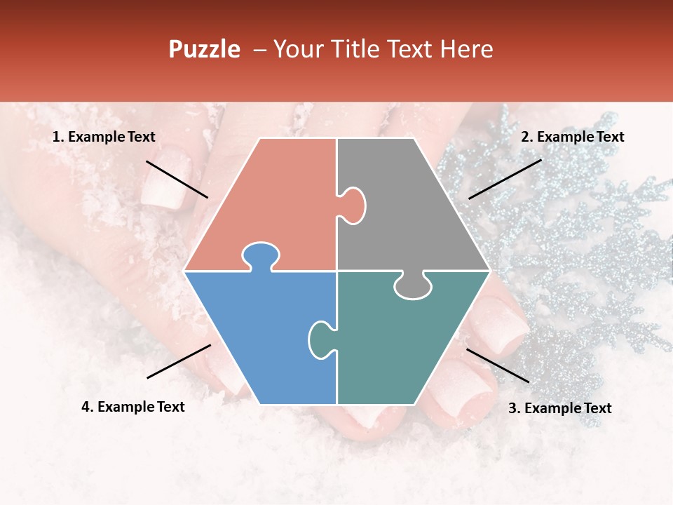 Snow Girl Glamor PowerPoint Template