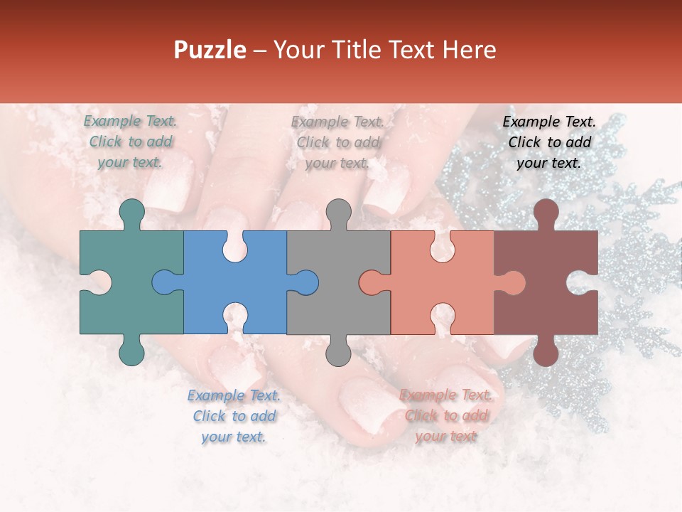 Snow Girl Glamor PowerPoint Template