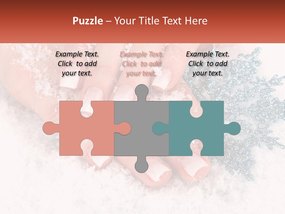 Snow Girl Glamor PowerPoint Template