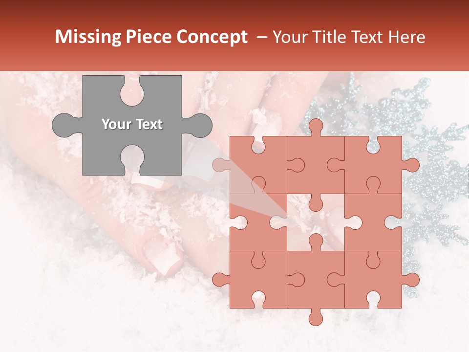 Snow Girl Glamor PowerPoint Template