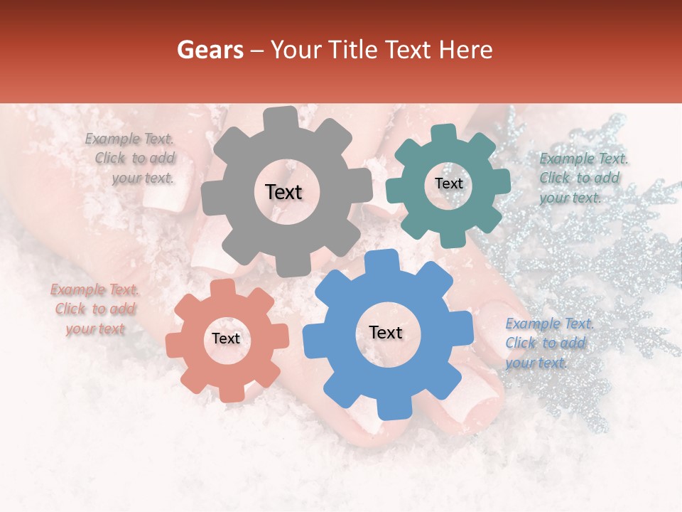 Snow Girl Glamor PowerPoint Template