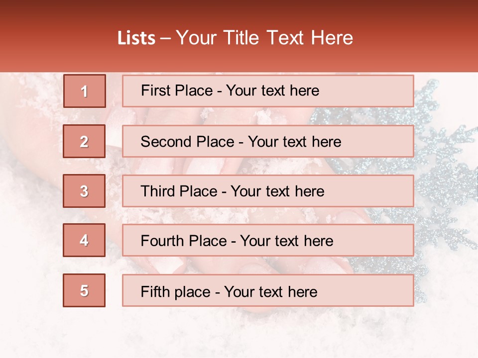 Snow Girl Glamor PowerPoint Template