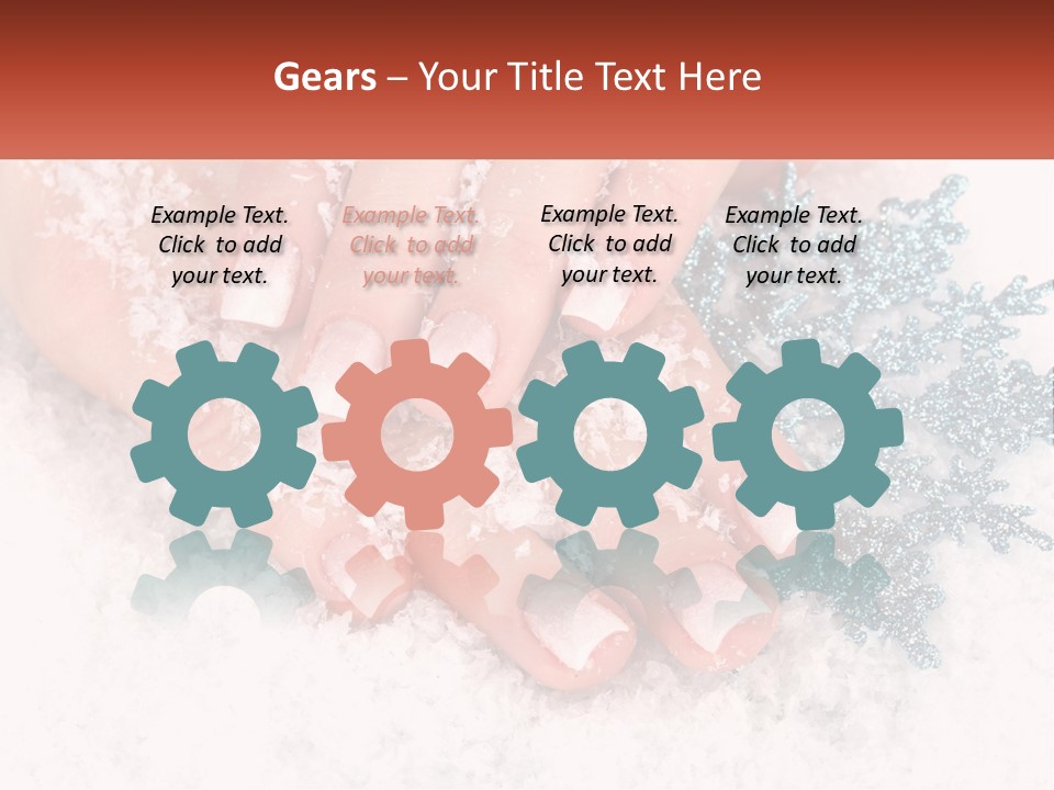 Snow Girl Glamor PowerPoint Template